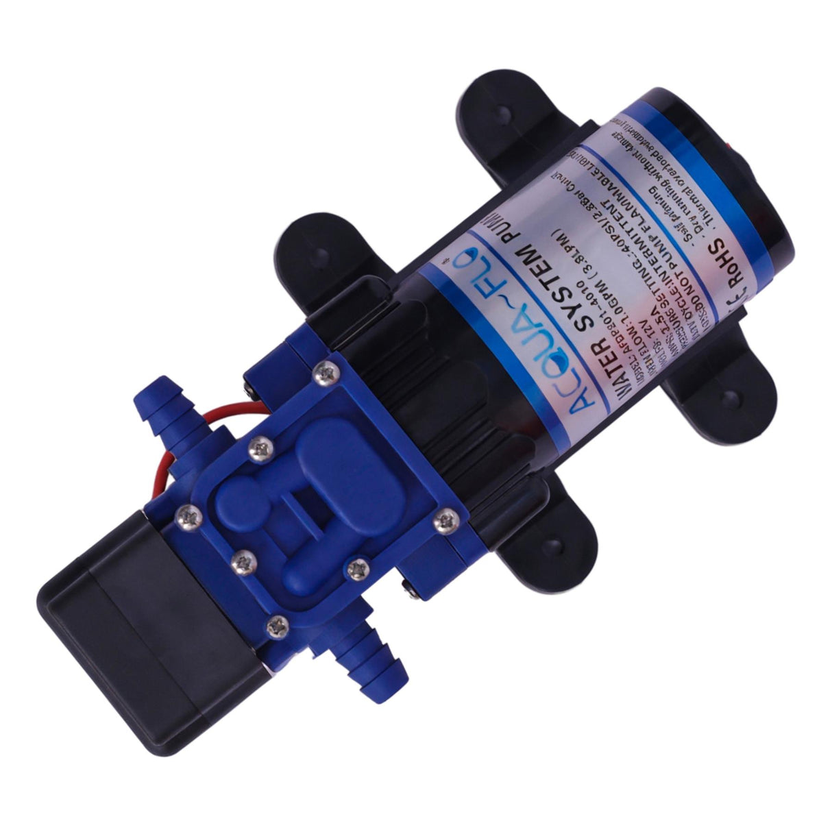 Acqua-Flo 12V Diaphragm Water Pump 40PSI 3.8LPM Self Priming for Boat Marine RV