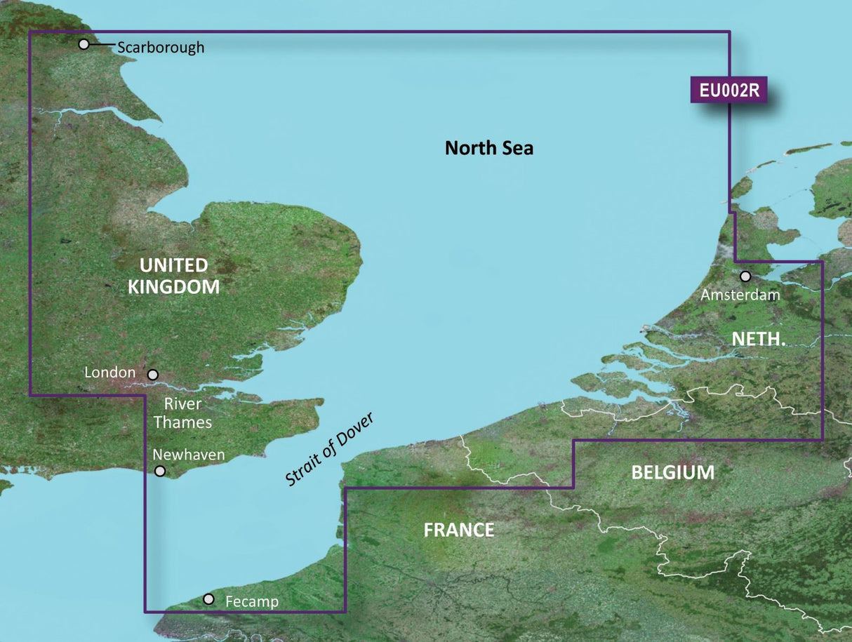 Garmin BlueChart G3 Vision - VEU002R: S/E England-Belux Inland Waters - PROTEUS MARINE STORE