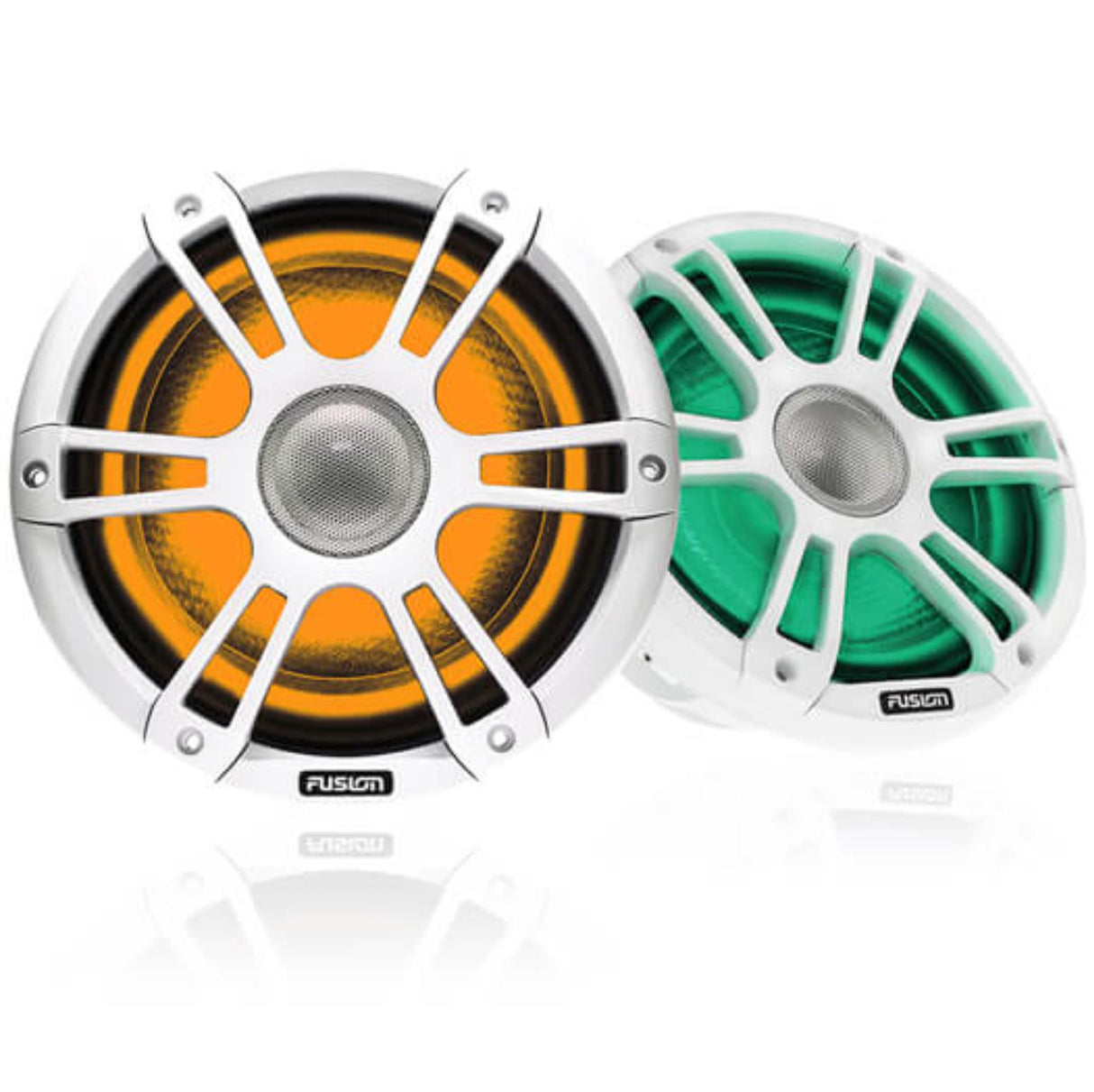 Fusion SG-FL882SPW 8.8" CRGBW LED Marine Speakers 330W - Sports White - PROTEUS MARINE STORE