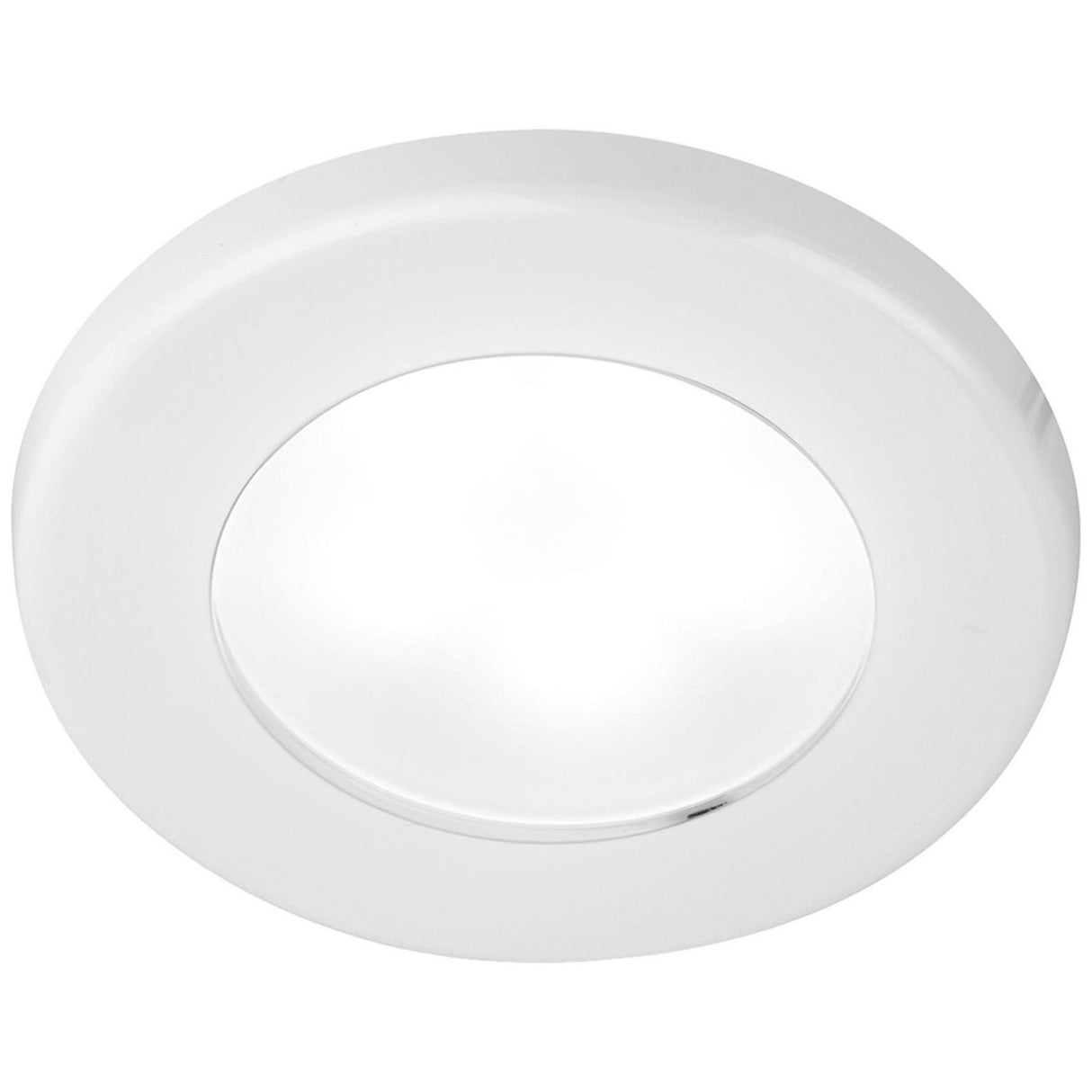 Hella EuroLED 75 Low Profile Round Light (White Case / White + Red)