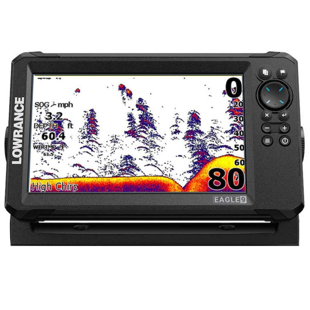 Lowrance Eagle 9 Fishfinder/ Chartplotter Only - Pre-loaded Worldwide Basemap, No Transducer