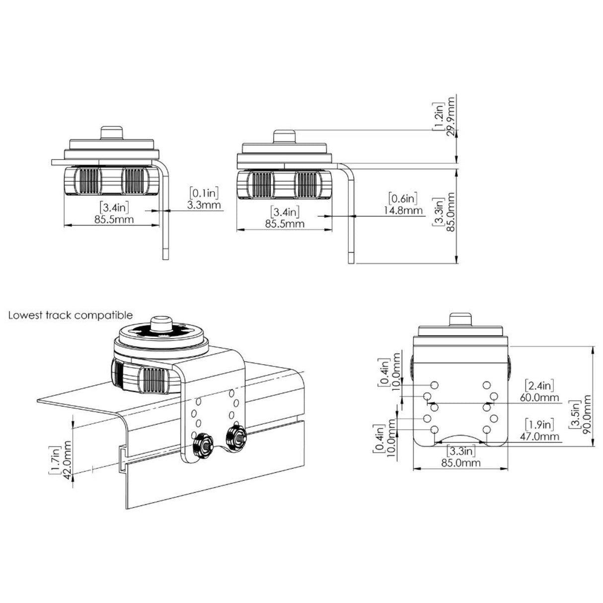 Railblaza HEXX Gunnel Track Mount