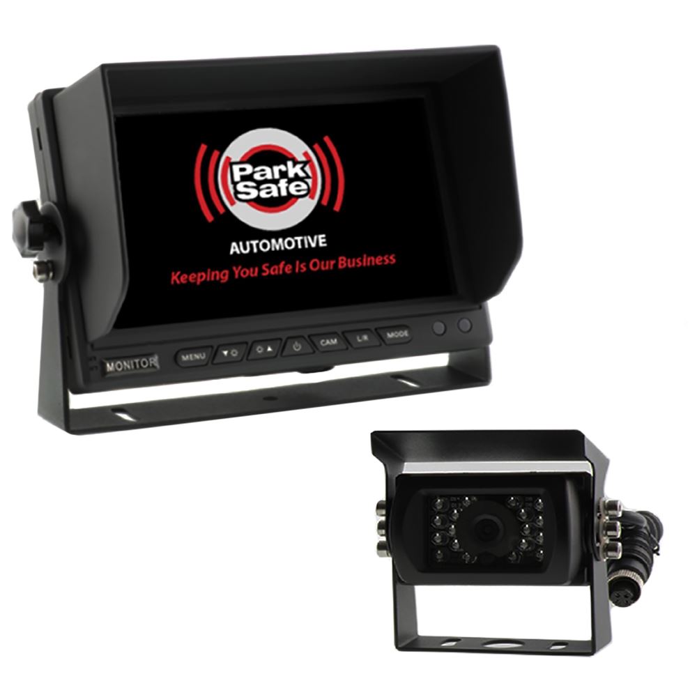 Park Safe PS Reversing Camera Kit 7" Monitor Black Camera