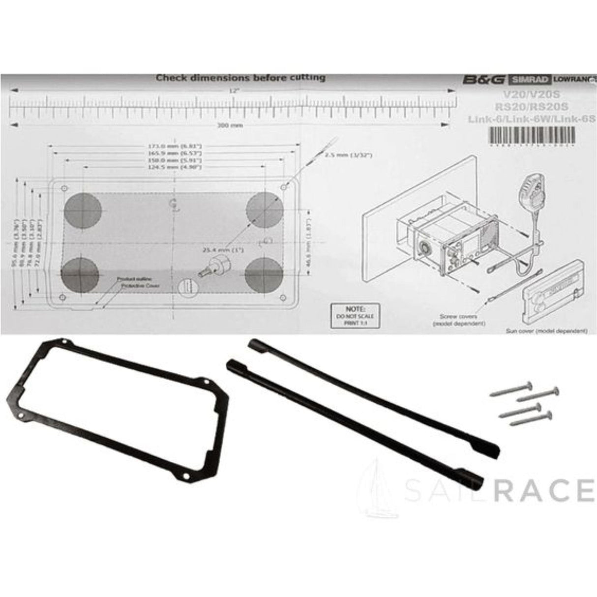 B&G V60-B Marine VHF Radio with Built-In Class B AIS Transmitter, DSC, and AIS-RX/TX