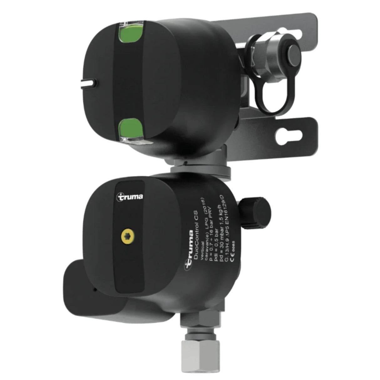 Truma DuoControl Gas Pressure Regulator with Crash Sensor - Vertical│8mm Outlet