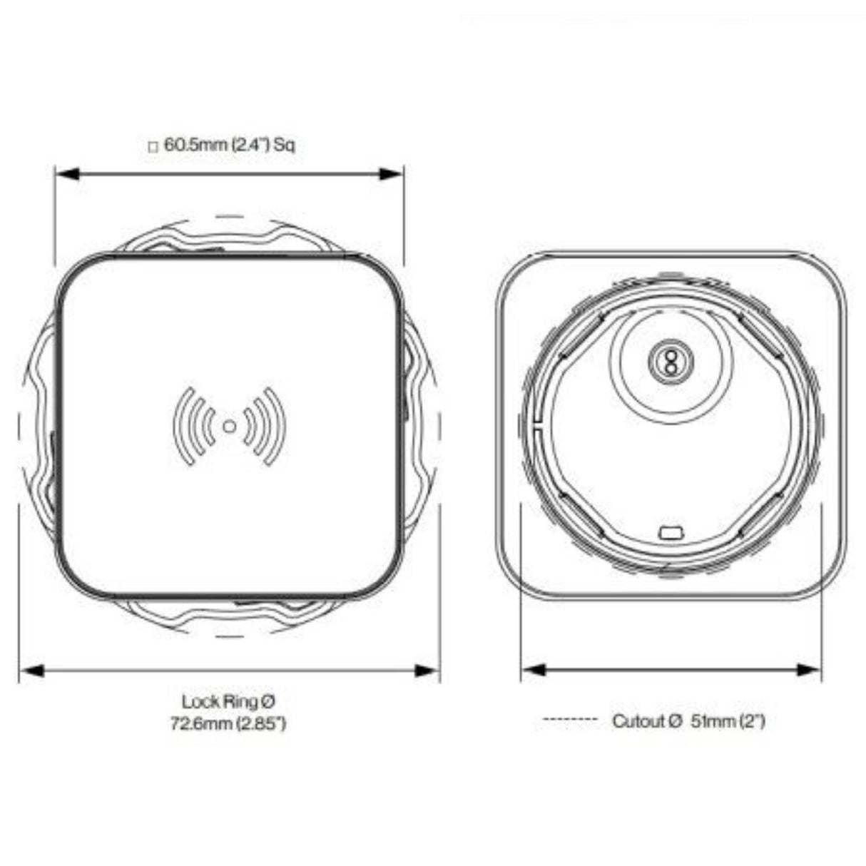 Scanstrut Wireless Ultra 15W Qi2 Magnetic Waterproof 12/24V iPhone Charger SC-CW-14G