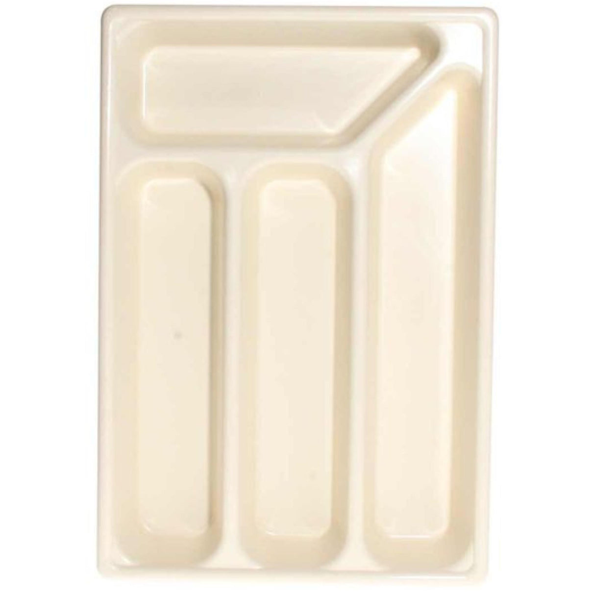 Plastic Cutlery Tray with 4 Compartments 356 x 243mm (Barley White)