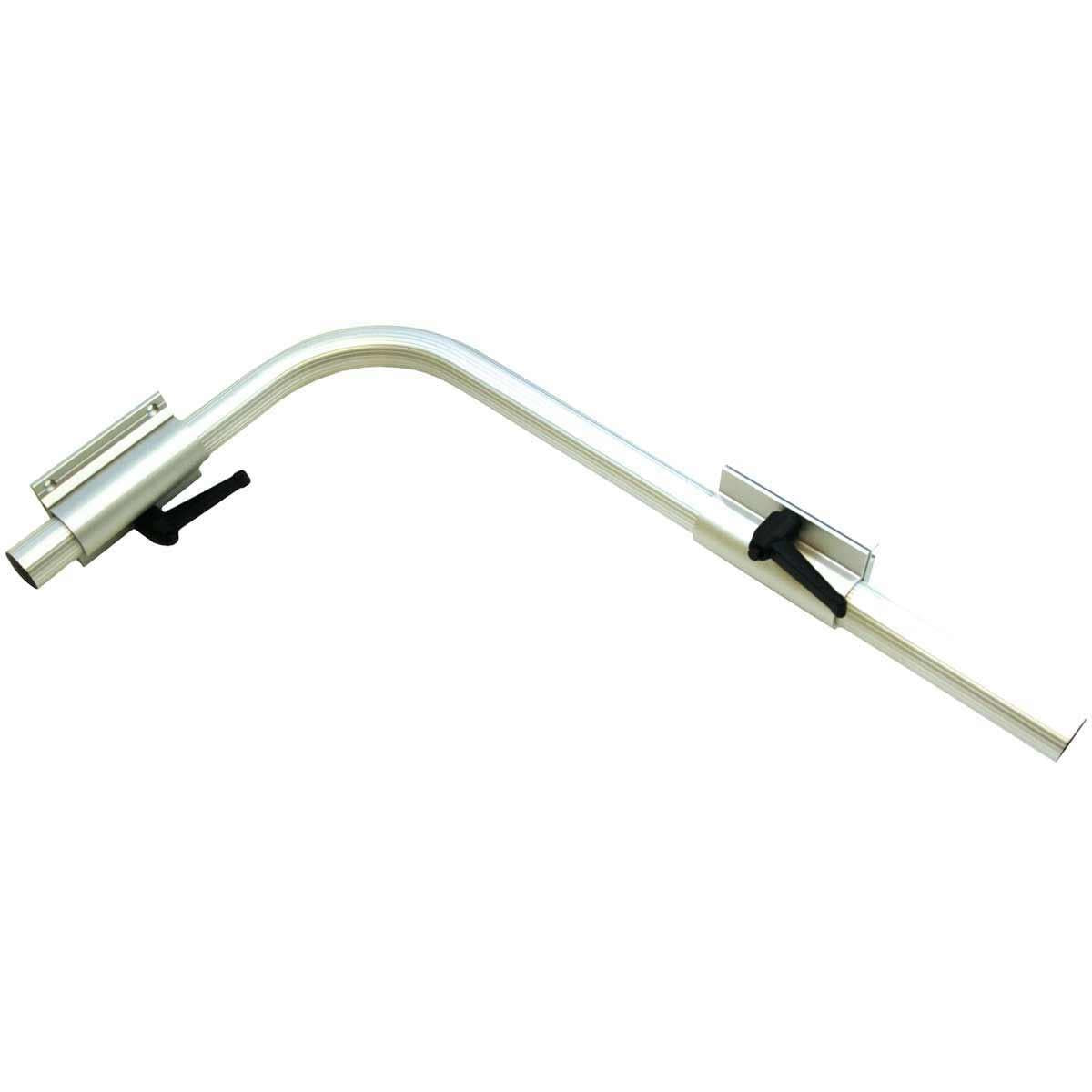 Surejust Cranked Aluminium Table Leg 710mm with Aluminium Clamp