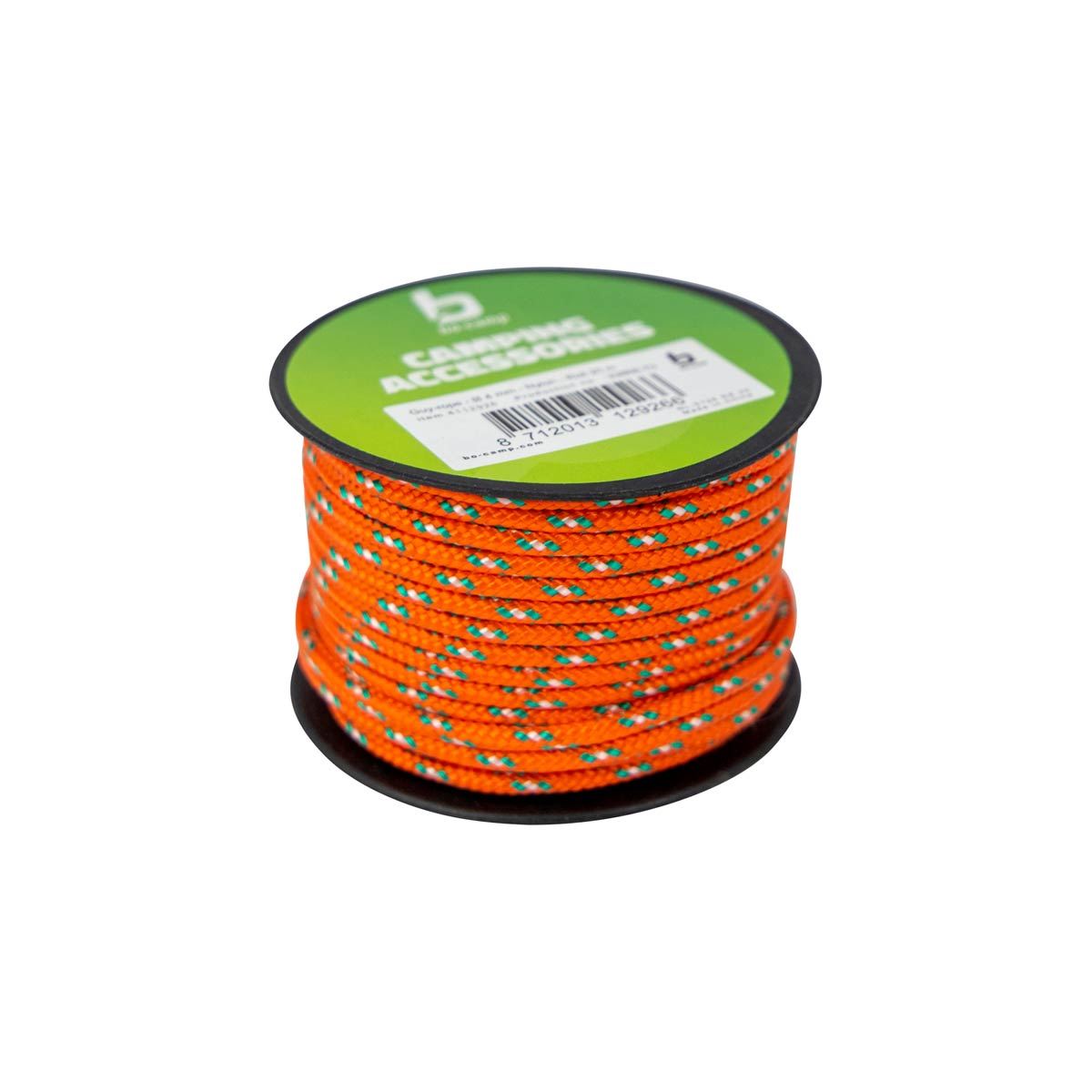 Bo-Camp Cord Dia 4mm Roll 20 Metres Orange