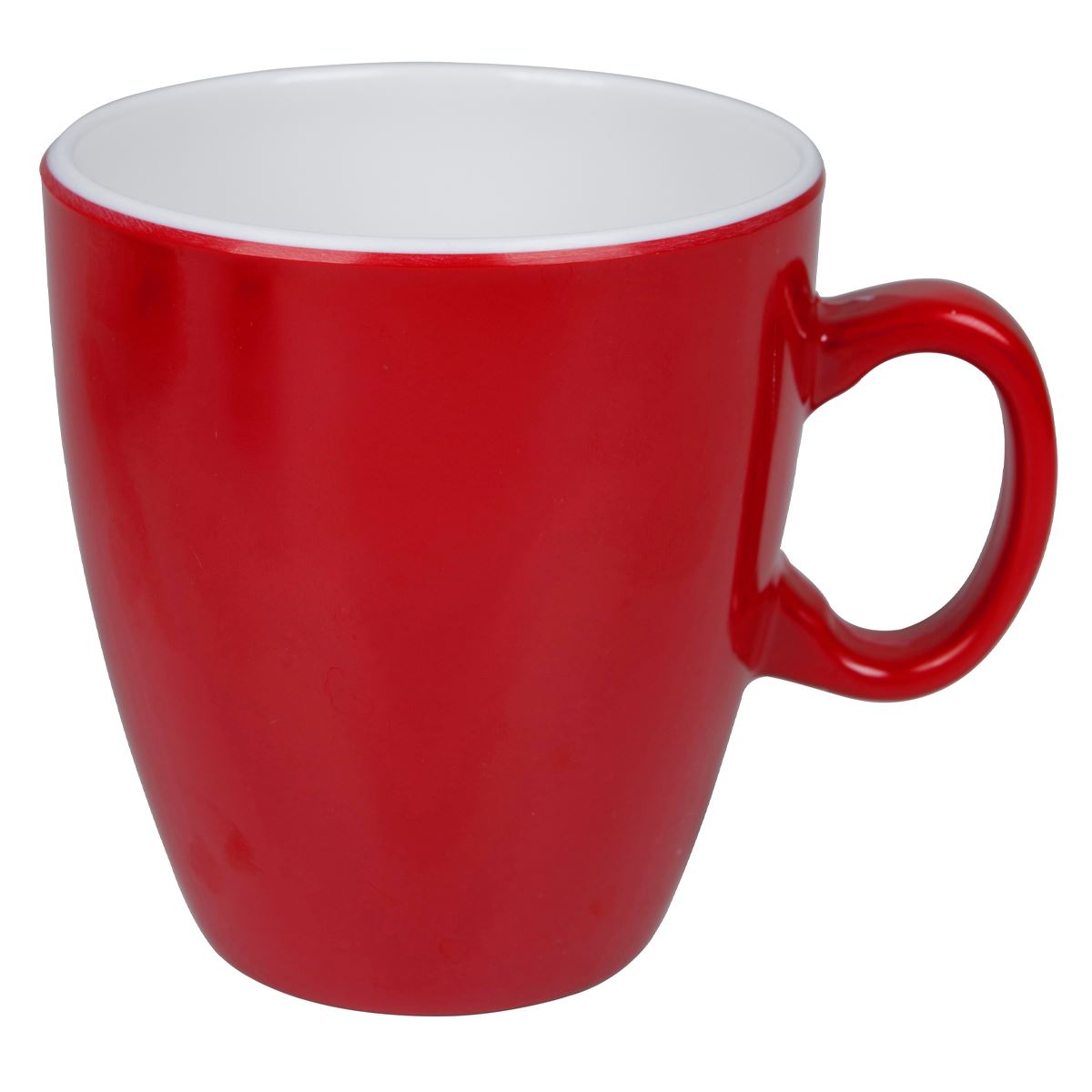 Bo-Camp Mug Two Tone Melamine 4 Pieces Red
