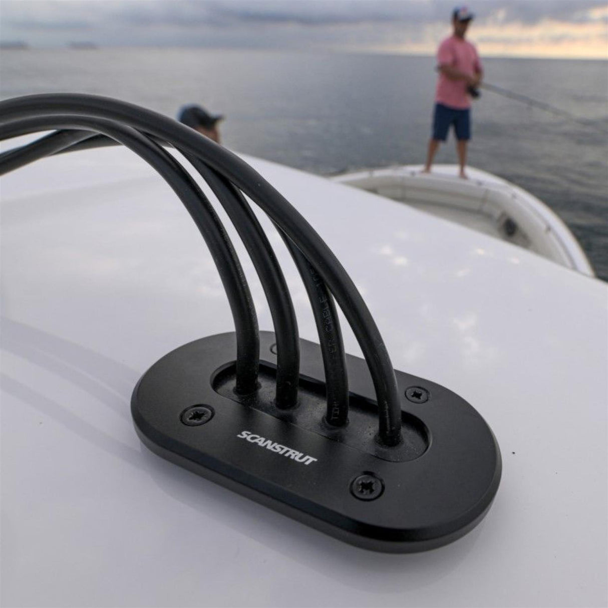 Scanstrut DS-LP-MULTI-BLK Black Aluminum Low Profile Multi Cable Seal