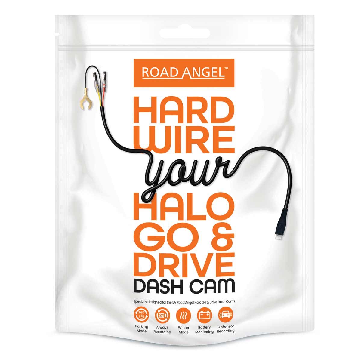 Road Angel HWK5V Hardwiring Kit for Halo Dashcams (Micro USB)