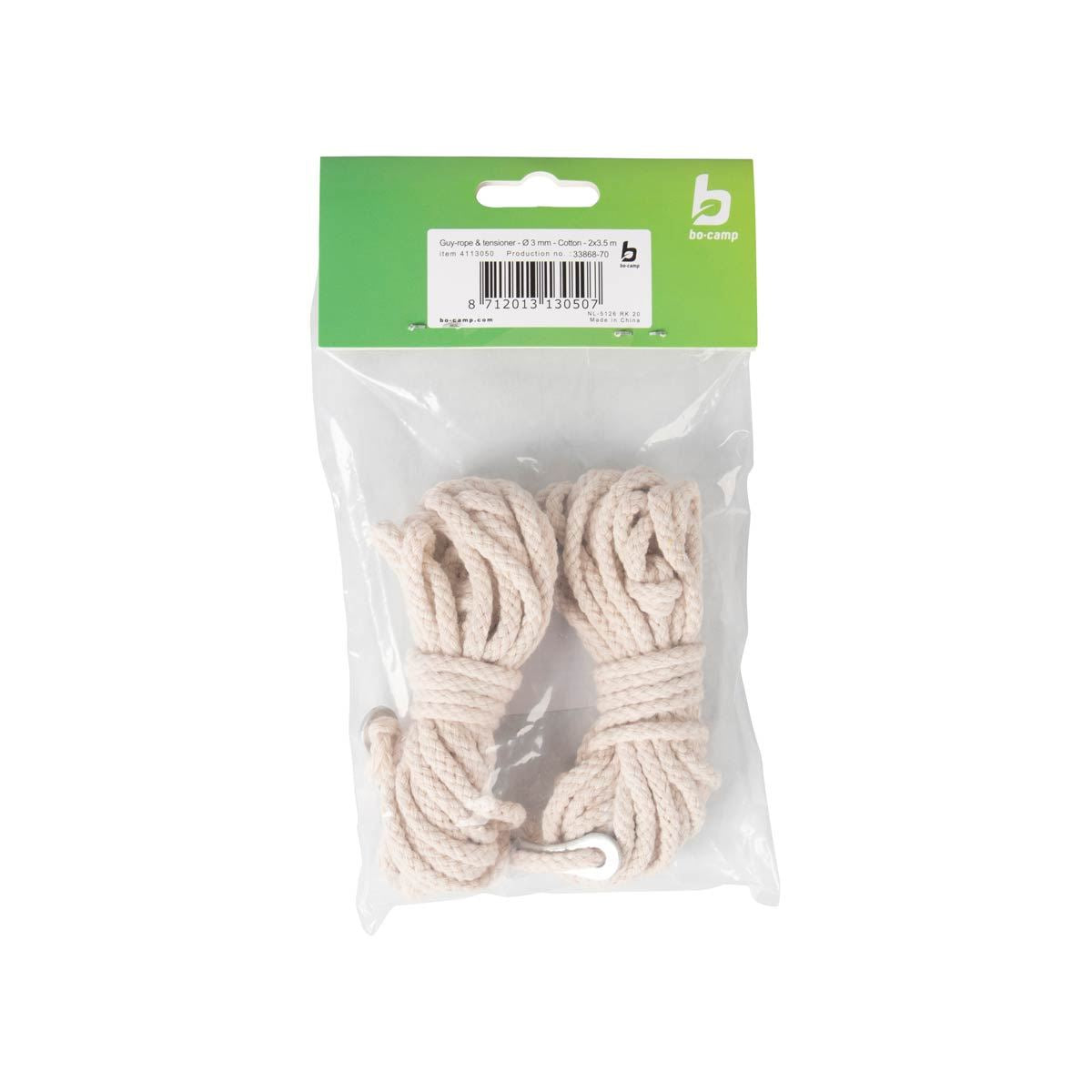 Bo-Camp Guy Rope & Tensioner Dia 3mm Cotton