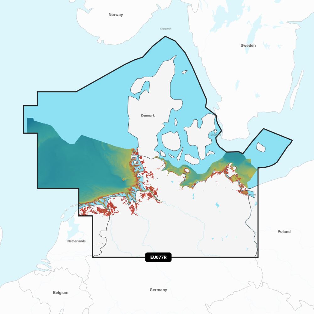 Garmin Navionics Vision+ Chart: EU077R - Denmark & Germany, North - PROTEUS MARINE STORE