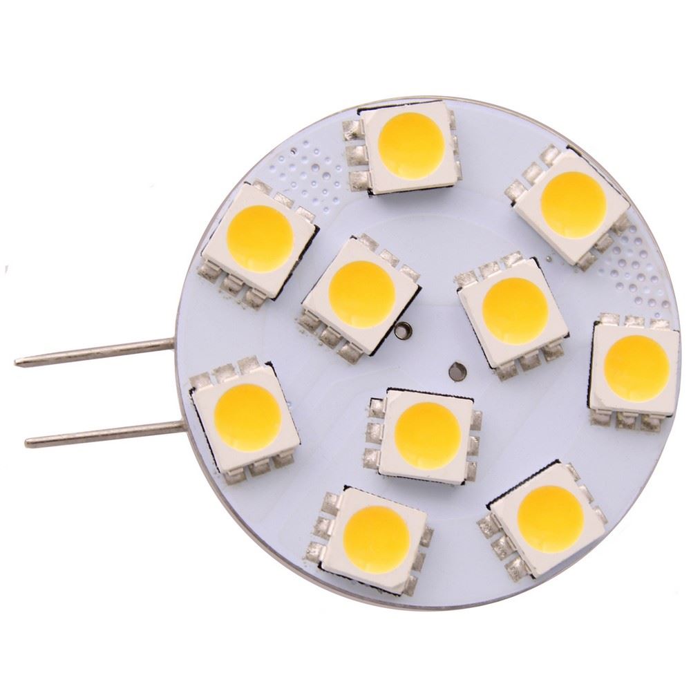 Bulb LED (10) G4 Side Pin 12V 30mm Dia