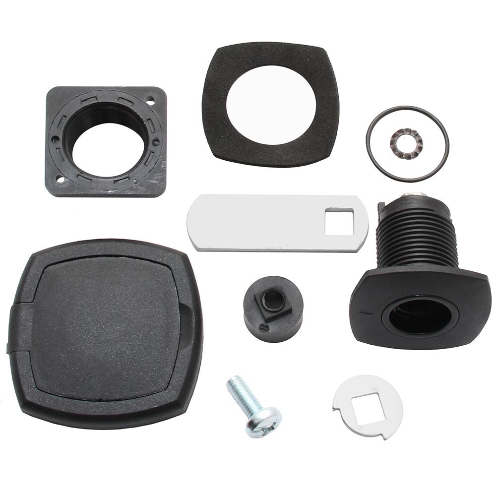 Zadi Push Outer Lock System with Cover Black For Caravan / Motorhomes