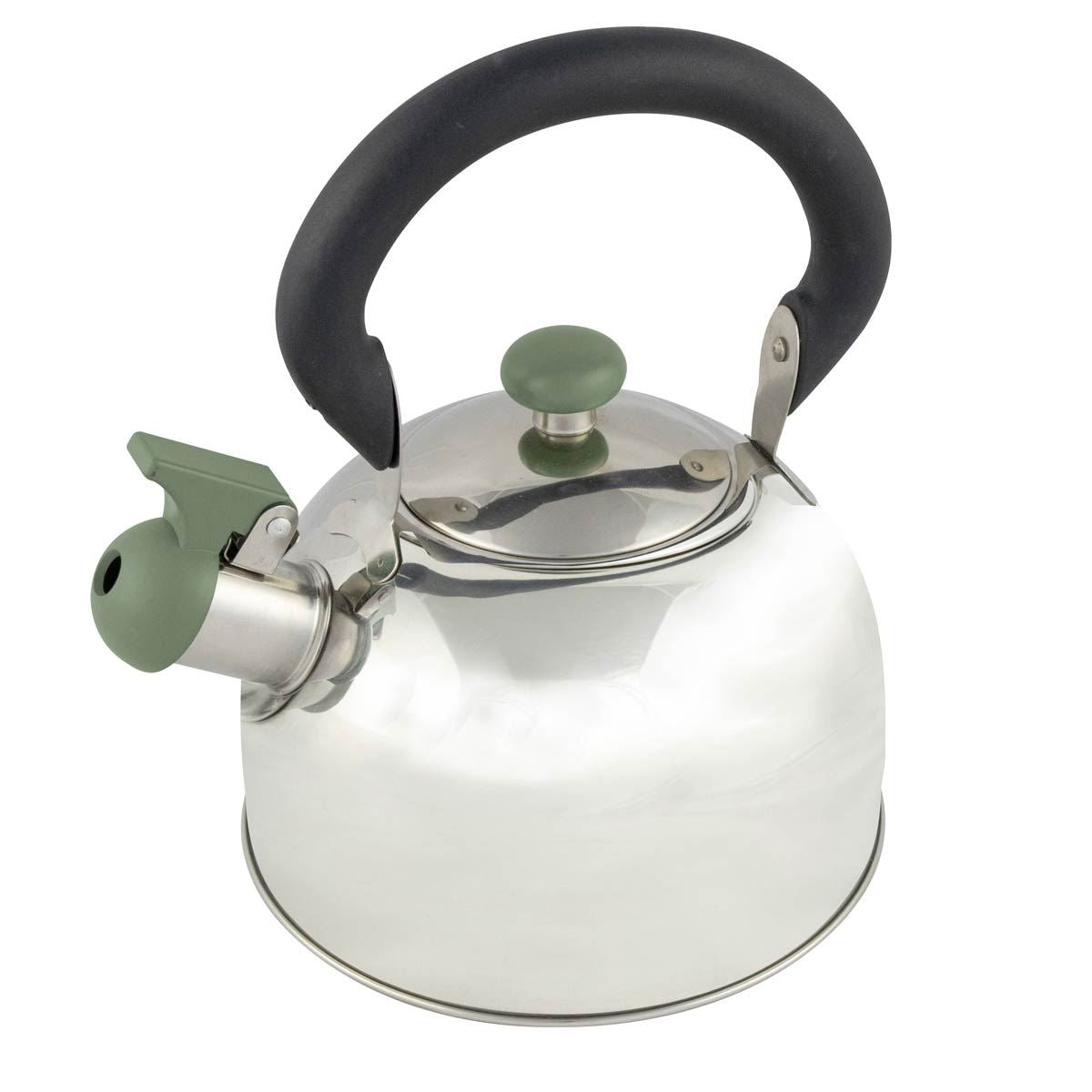 Bo-Camp Whistling Kettle Trend 2 Foldaway Handle Rvs 2.5L