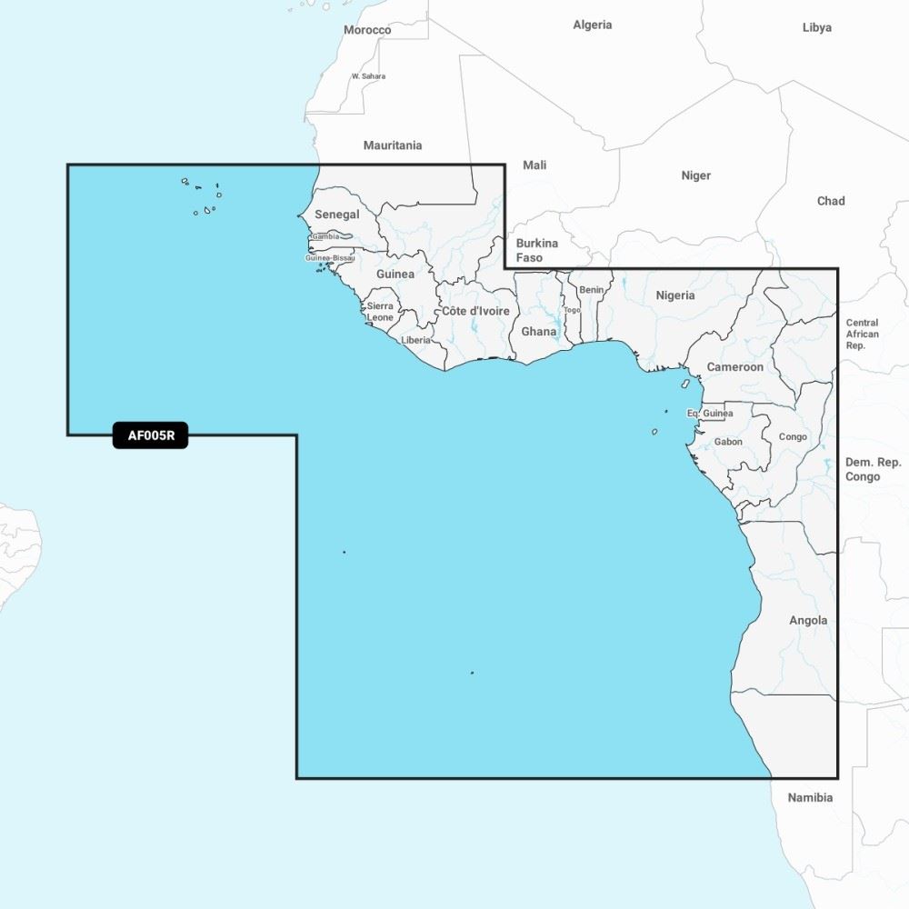 Garmin Navionics Vision+ Chart: AF005R - Africa, West - PROTEUS MARINE STORE
