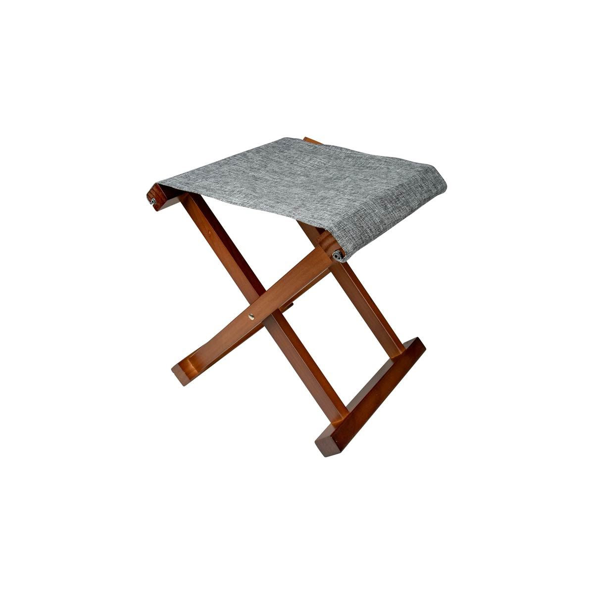 Bo-Camp Urban Collection Stool Brentford Wood Grey