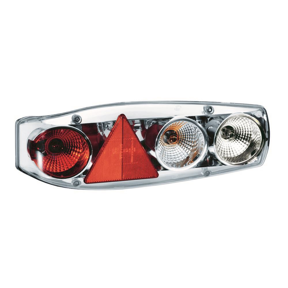 Hella Caraluna II Chrome Left Hand Caravan Cluster Lamp with Reverse Light