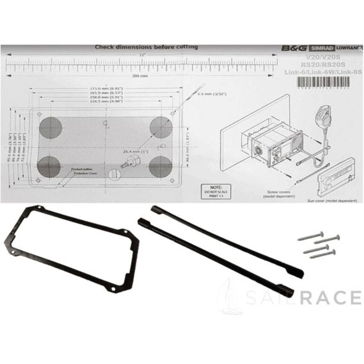 B&G V60 VHF Marine Radio with Built-In DSC and AIS-RX