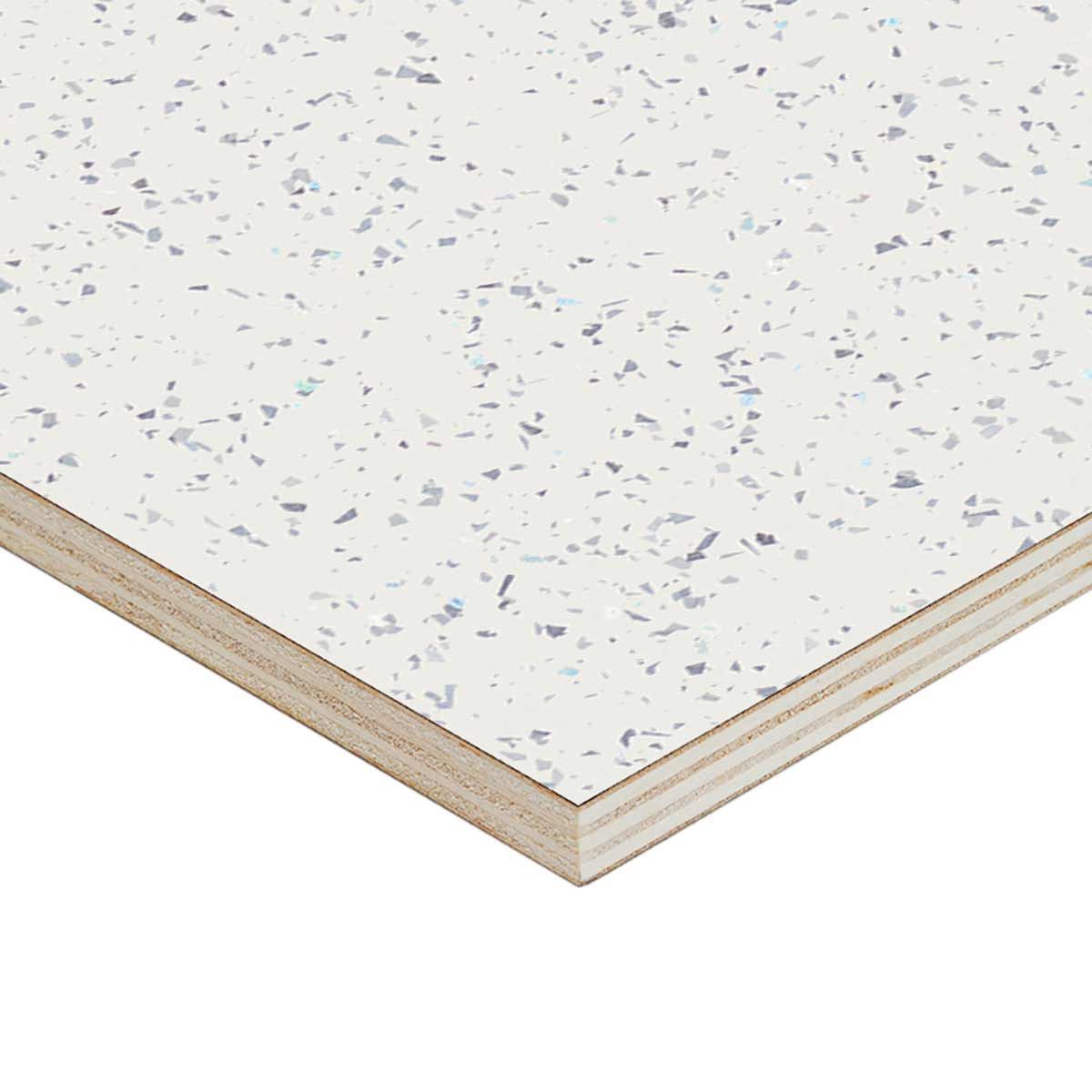 White Sparkle Double Sided Furniture Board 2500 x 1220 x 15mm (8 Pack)