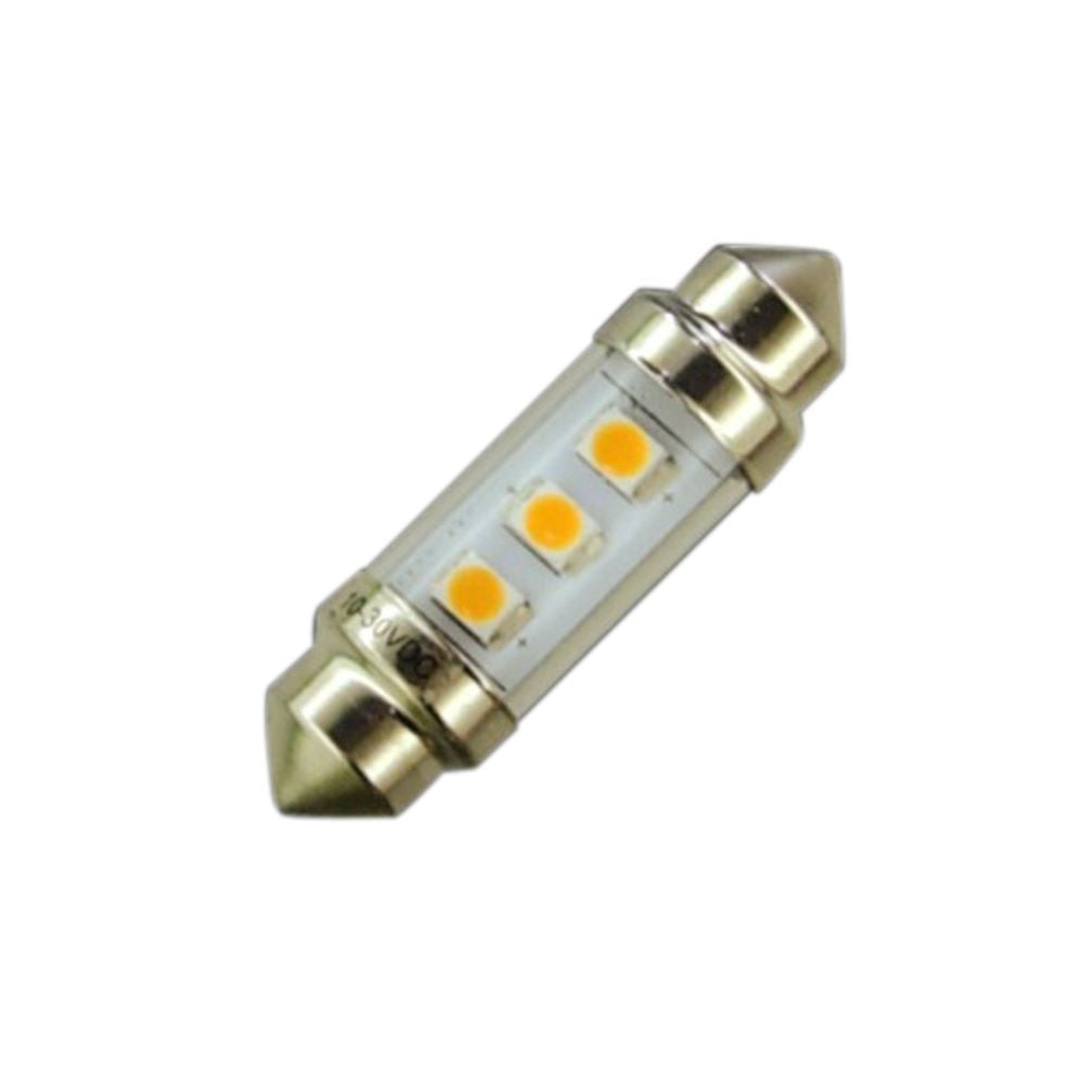 3 LED Festoon Bulb 42mm for Navigation Lights Warm White