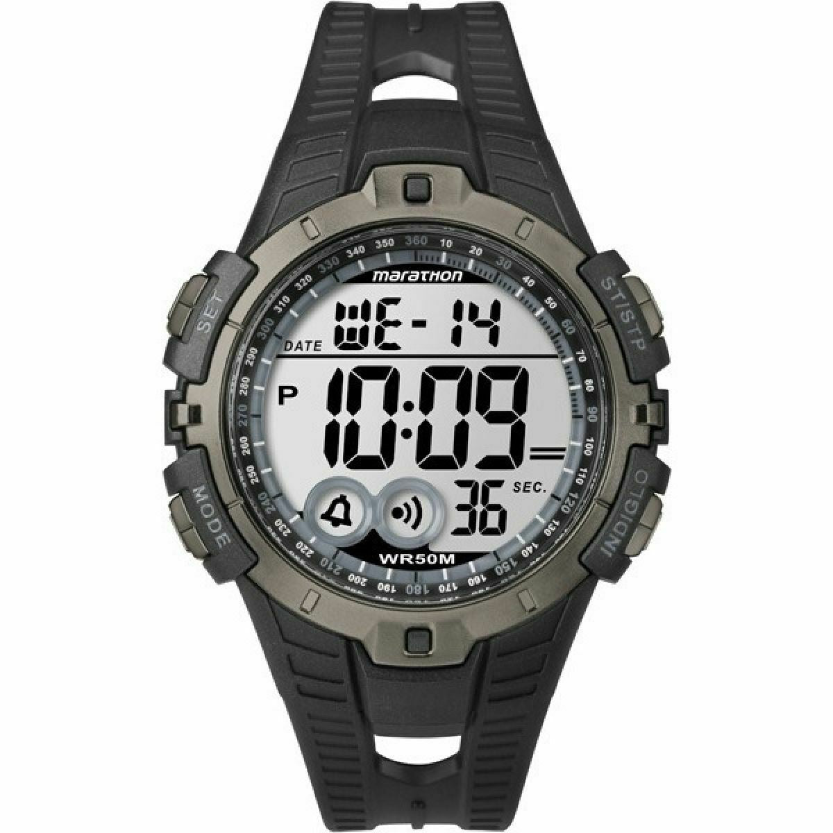 Mens Marathon Full-Size Digital Watch - Black/Grey
