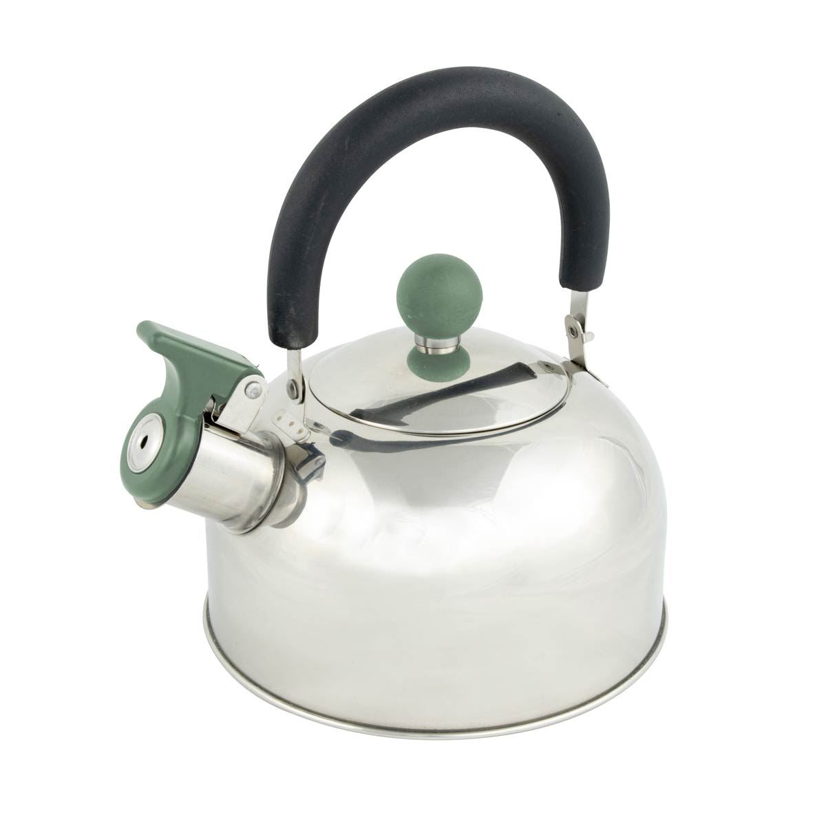 Bo-Camp Whistling Kettle Trend 1 Foldaway Handle Rvs 1.2L