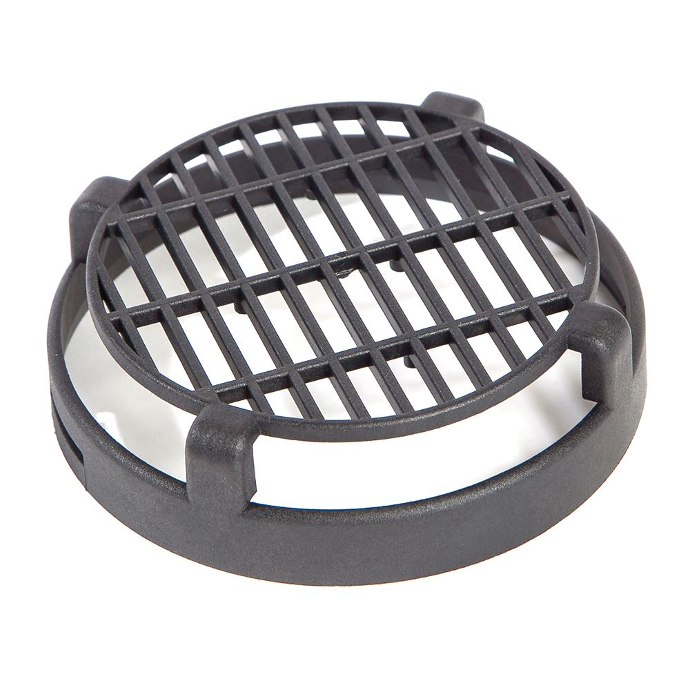 Whale Air Duct Fitting Fixed Grille 90mm Black