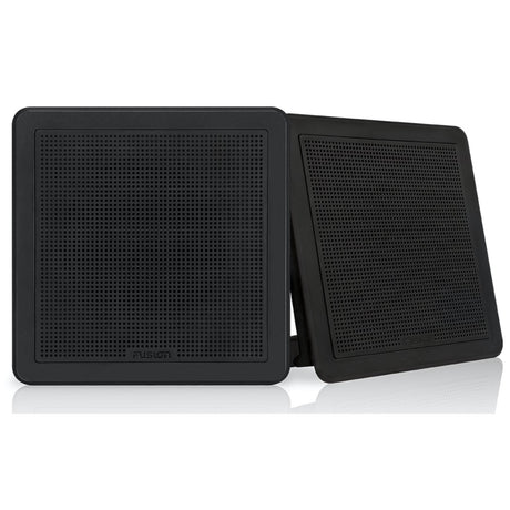 Fusion FM-F65SB 6.5" Flush Mount Square Marine Speakers 120W - Black