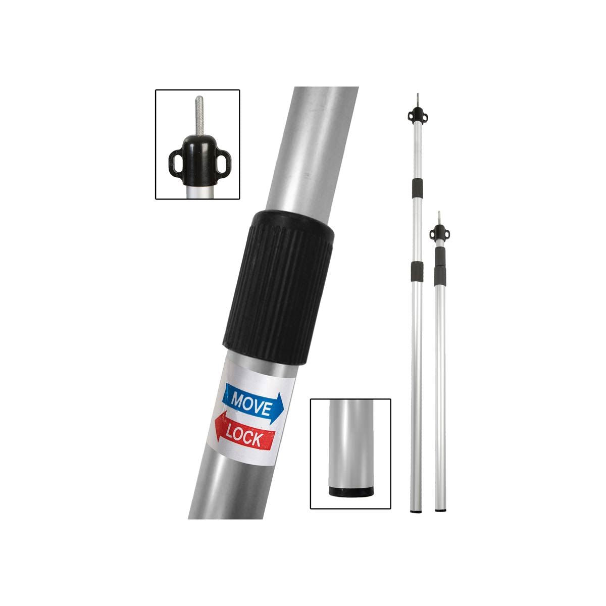 Bo-Camp Tension Pole for Awning 3 Pieces 102-260cm