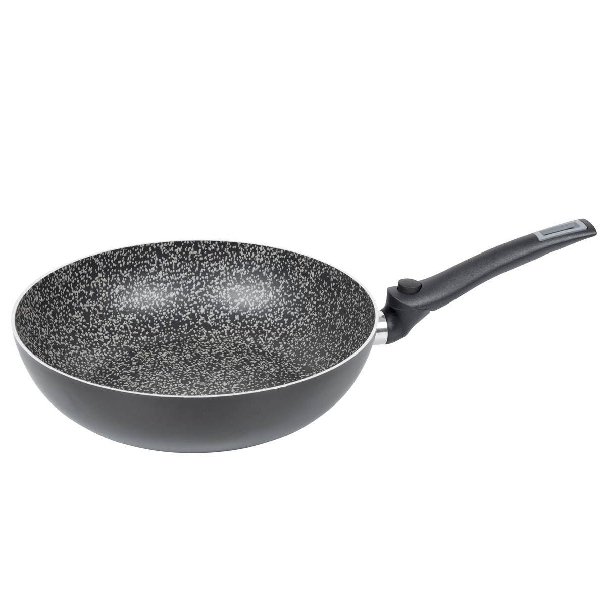 Bo-Camp Wok Pan Turn Foldaway Pan Handle Dia 28cm