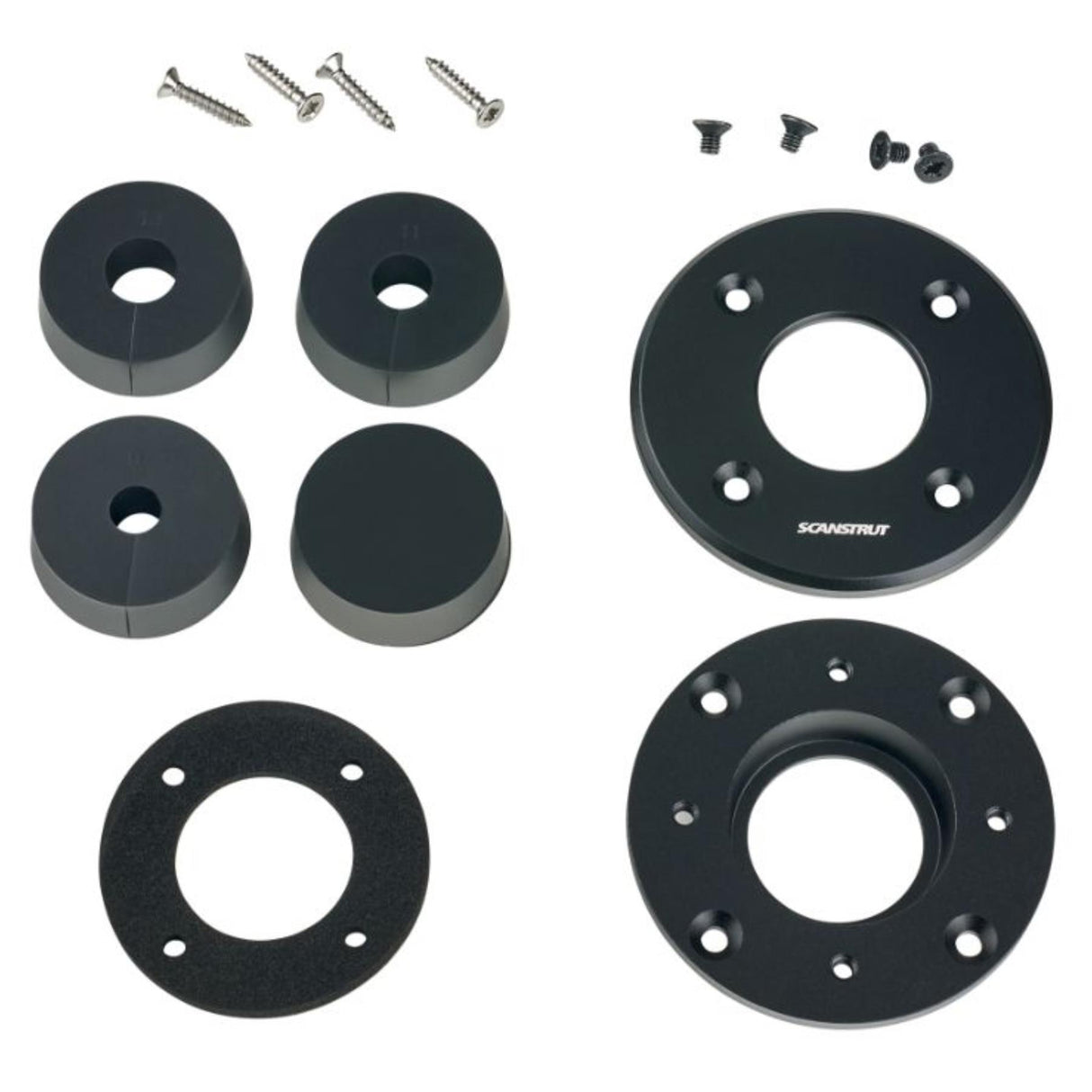 Scanstrut DS-LP-30-BLK Black Aluminum Low Profile Cable Seal 9-14mm