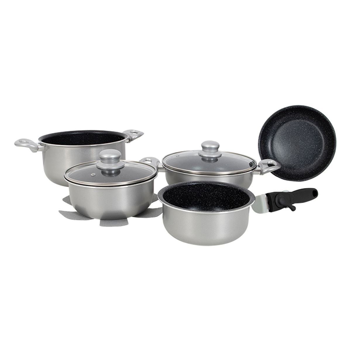 Gimex Cookware Induction Silver 8 Pieces