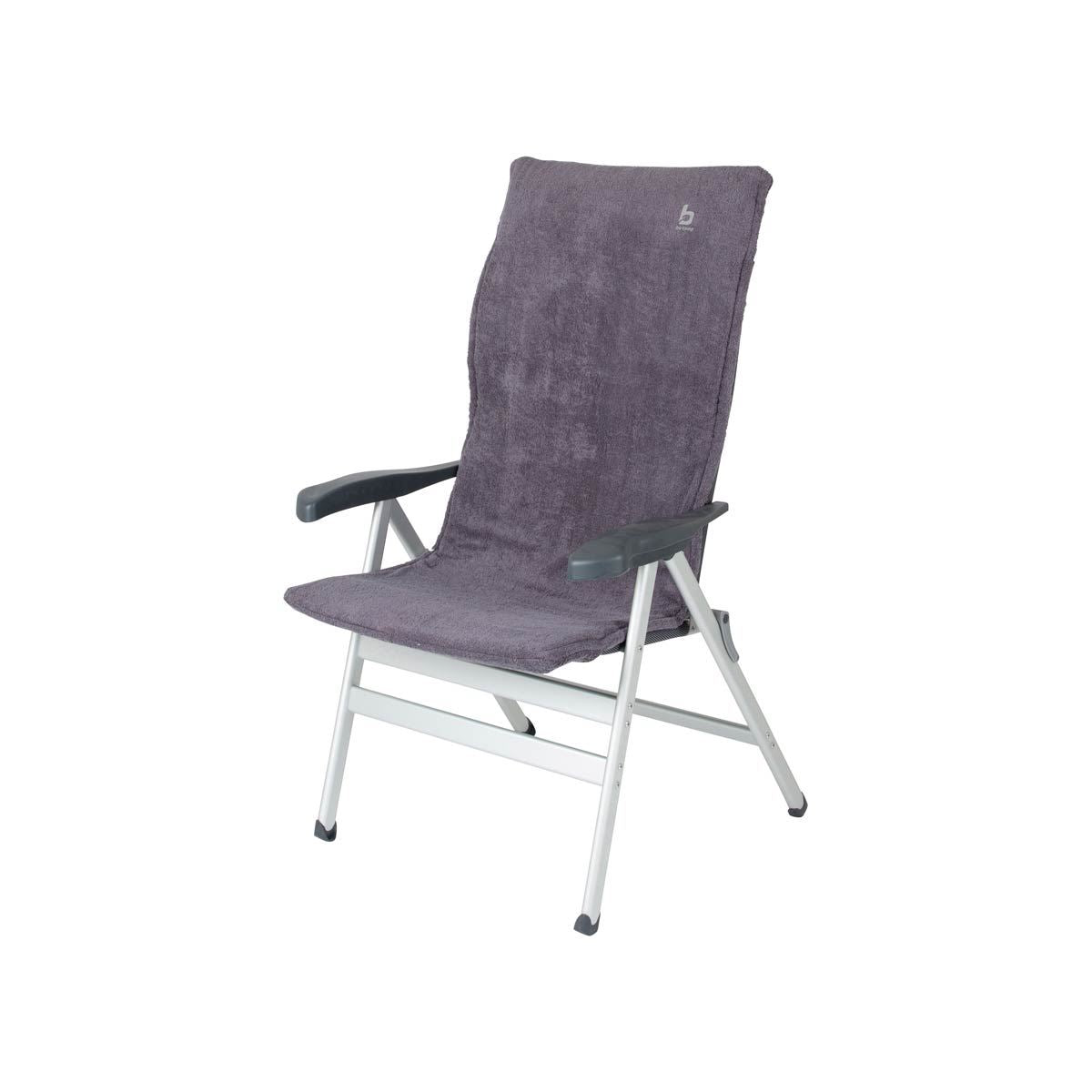 Bo-Camp Chair Cover M Universal Padded Terry Cloth Grey