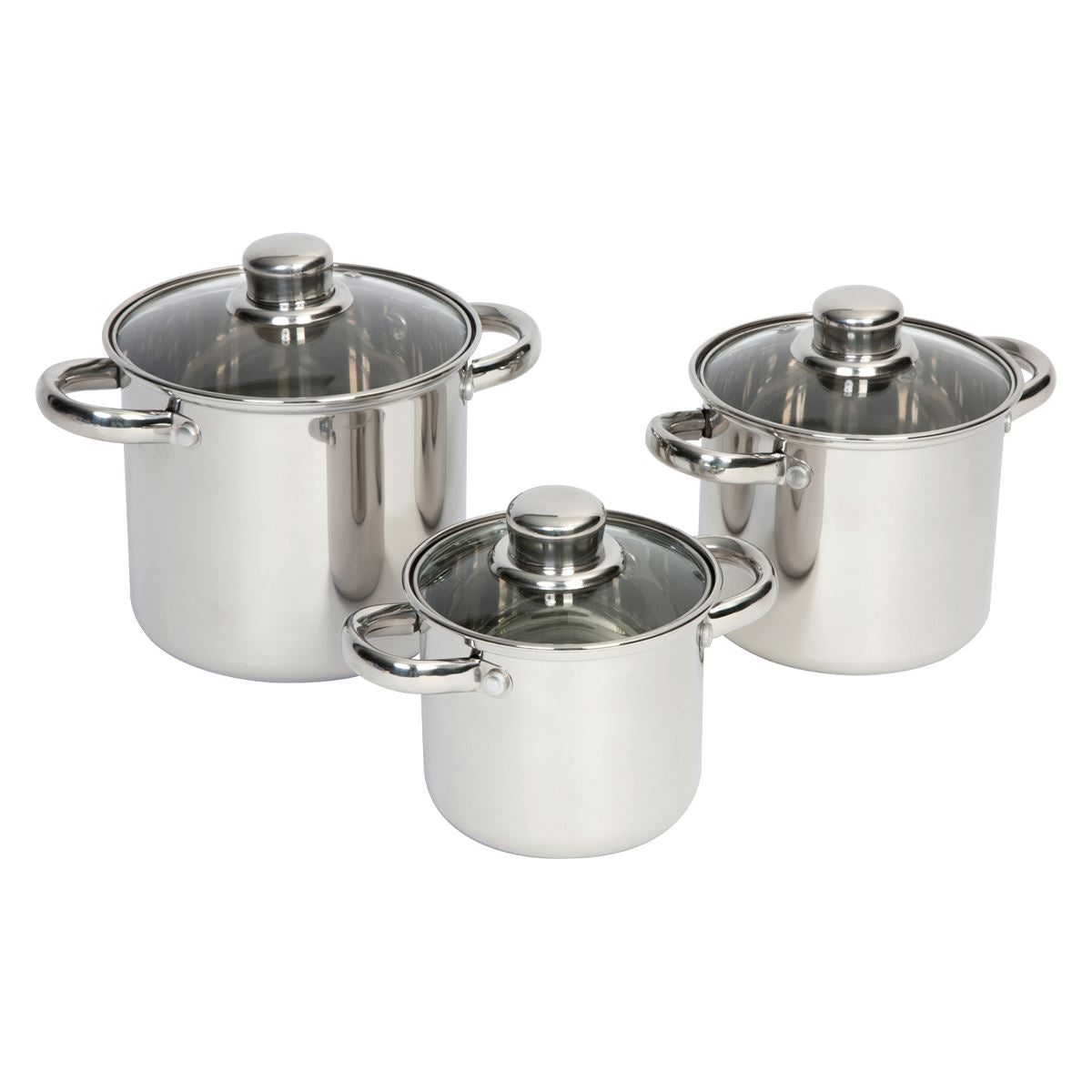 Bo-Camp Cookware Set Royal Plus 3 Pieces RVS