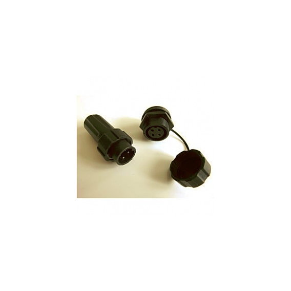 4Pin Plug/socket pair (inc. protective cap for socket)