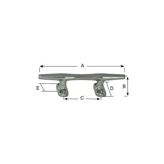 Open Base St. Steel Cleat 127mm