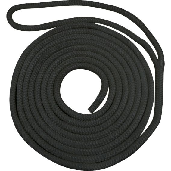 Waveline 16mm Pre-Spliced Dockline Black 10M