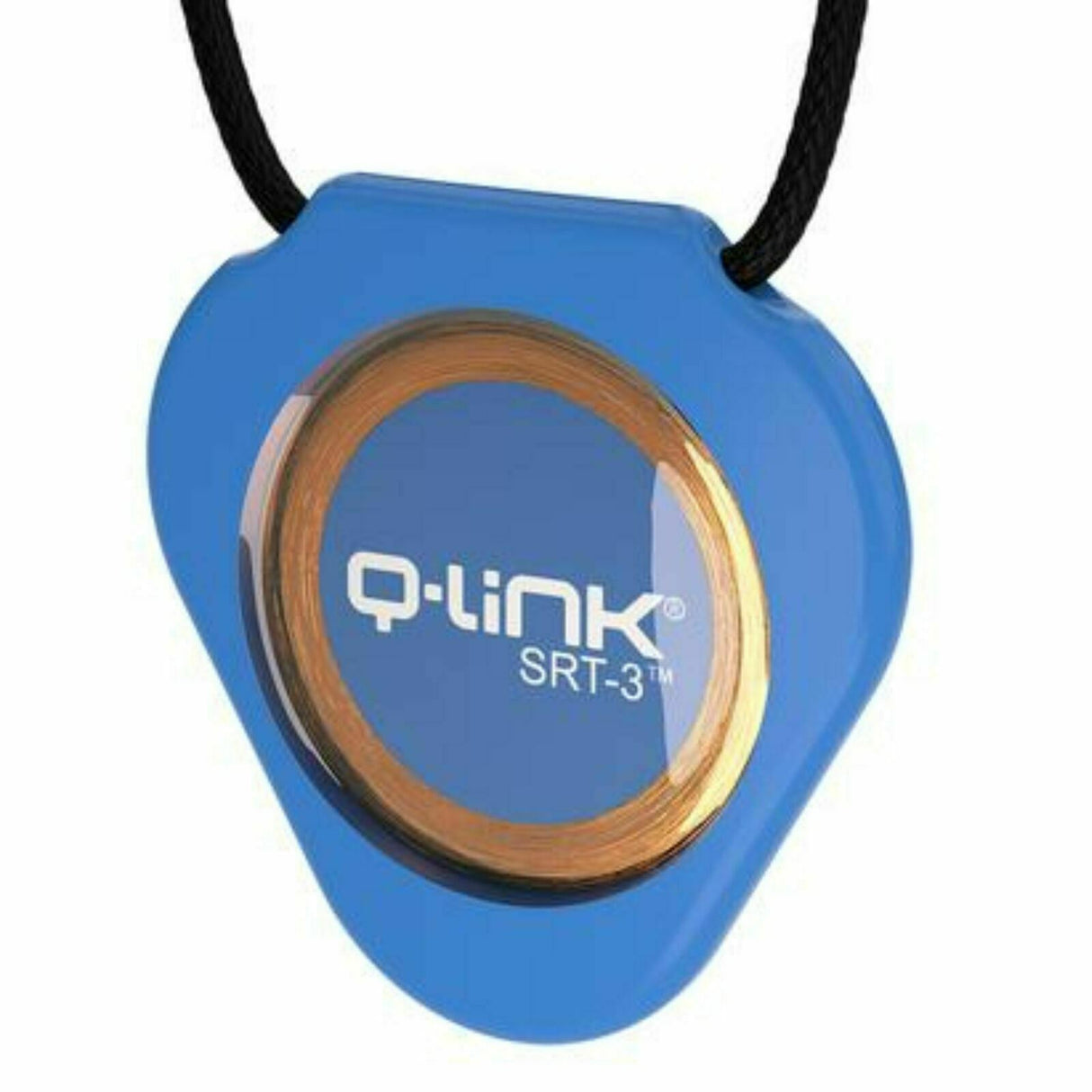 Q-Link SRT-3 Triangle Acrylic Pendant - Personal Energy System - Aura Blue
