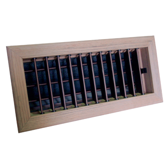 Teak Supply Damper Vent 250x150 (10x6")