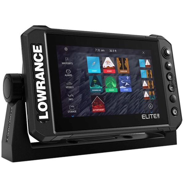 Lowrance Elite FS 7 Fishfinder with xSonic HDI M/H 455/800 Transducer (ROW) - PROTEUS MARINE STORE