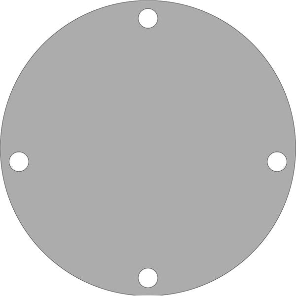 Johnson End Cover F5B/ F6B-9- 81mm OD 4-Hole - PROTEUS MARINE STORE