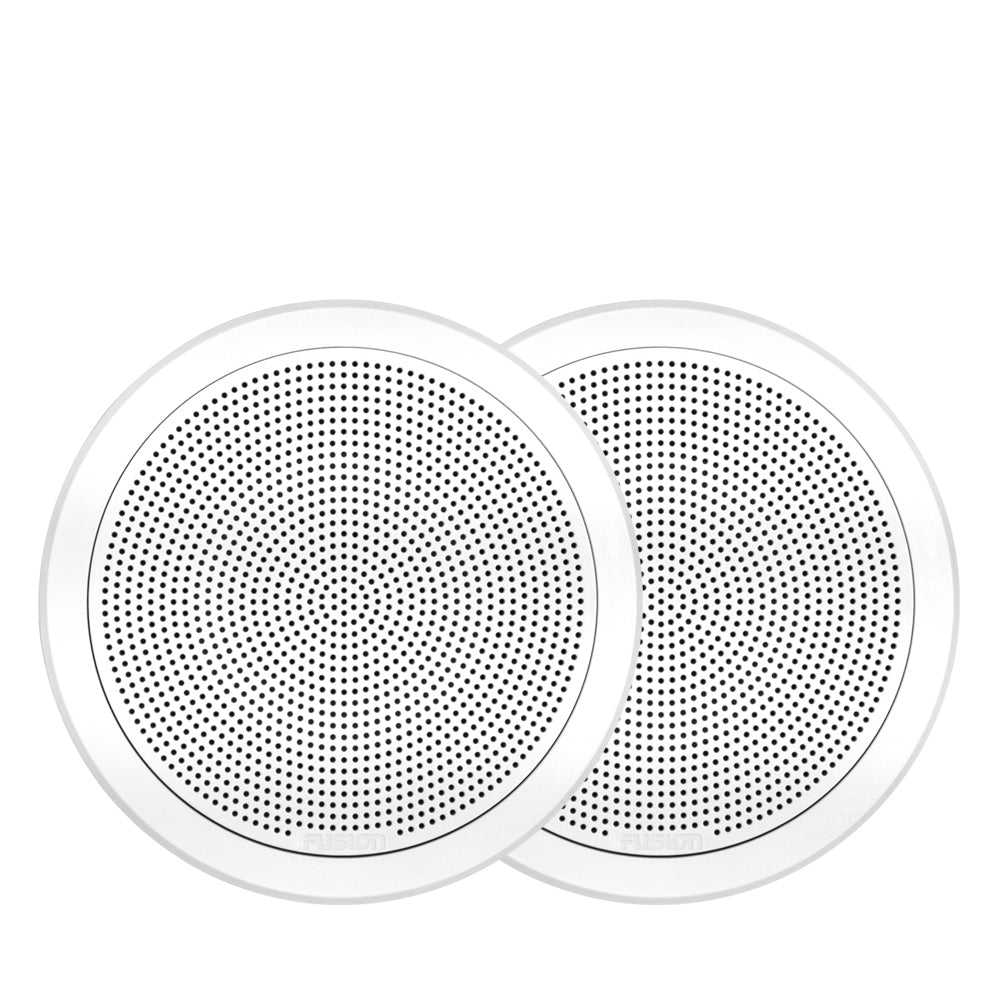 Fusion FM-F65RW 6.5" Flush Mount Round Marine Speakers 120W - White - PROTEUS MARINE STORE
