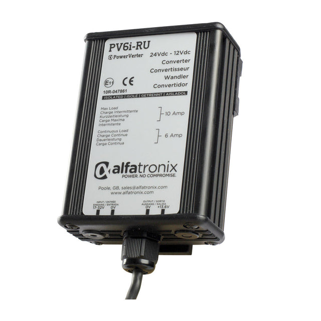 Alfatronix Powerverter IP65 Isolated 24-12VDC Converter - 72W (6A) - PROTEUS MARINE STORE