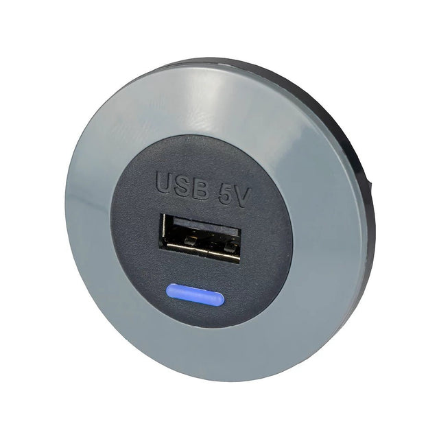 Alfatronix PVPWP-AFF Slimline IP65 Single USB A Charger - Front Fit - PROTEUS MARINE STORE