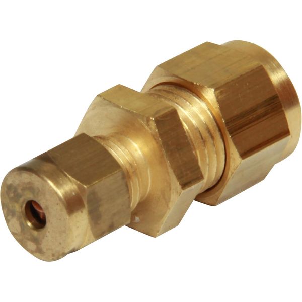 AG Brass Straight Coupling 1/4" x 1/8" - PROTEUS MARINE STORE