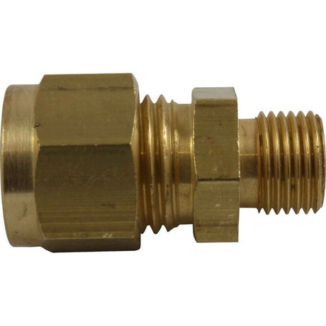 AG Brass Male Stud Coupling 1/4" x 1/8" BSP - PROTEUS MARINE STORE