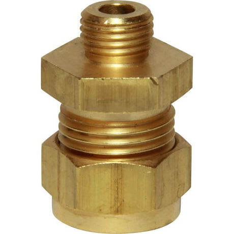AG Brass Male Stud Coupling 1/2" x 1/4" BSP - PROTEUS MARINE STORE